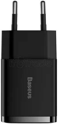 Photo de Chargeur secteur Baseus 1x port USB-C 20W (Noir)