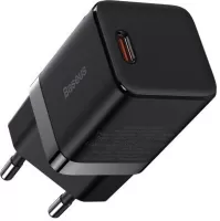 Photo de Chargeur secteur Baseus GaN3 1 port USB-C 30W (Noir)