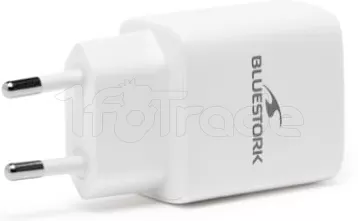Photo de Chargeur secteur Bluestork USB-C 20W (Blanc)