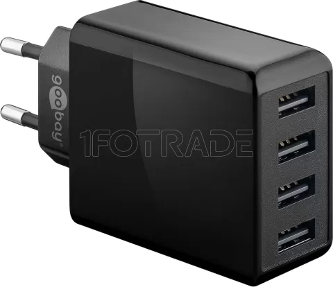 Photo de Chargeur secteur Goobay 4x USB-A 30 W (Noir)