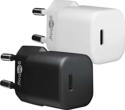 Photo de Chargeur secteur Goobay Multiport Nano 1x port USB-C 20W (Noir)