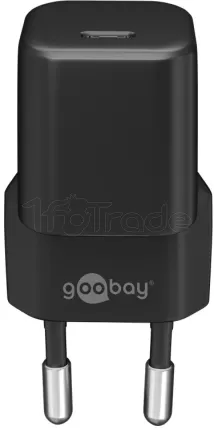 Photo de Chargeur secteur Goobay Multiport Nano 1x port USB-C 20W (Noir)