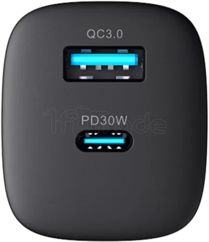 Photo de Chargeur secteur Havit UC30 Pro - 1x USB-C + 1x USB-A 30W (Noir)