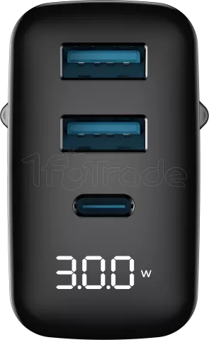 Photo de Chargeur secteur Havit UCLE001 - 1x USB-C + 2x USB-A 30W (Noir)