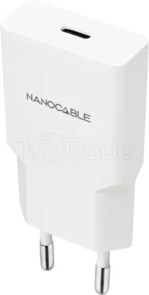 Photo de Chargeur secteur Nanocable 1x USB-C 30W (Blanc)