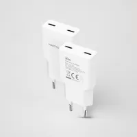 Photo de Nanocable 2x USB-C 20W (Blanc)