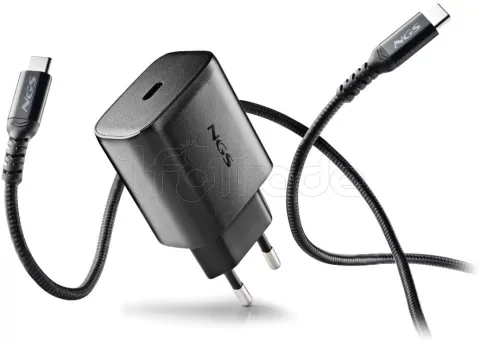 Photo de Chargeur secteur NGS Bud 1x USB-C 45W (Noir)