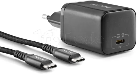 Photo de Chargeur secteur NGS Bud 1x USB-C 65W (Noir)