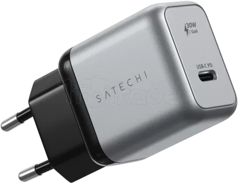 Photo de Chargeur secteur Satechi GaN 1x port USB-C 30W (Argent)