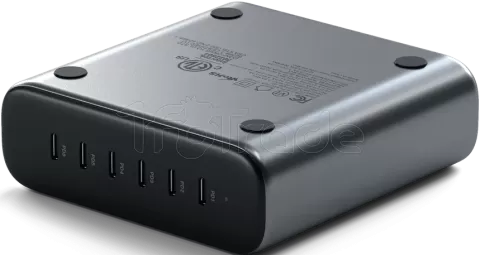 Photo de Chargeur secteur Satechi GaN 6x port USB-C 200W (Gris)