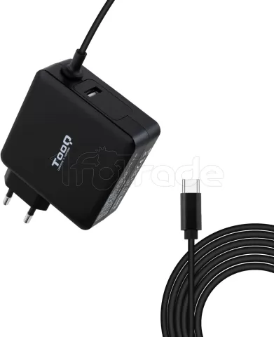 Photo de Chargeur secteur TooQ 1 port USB-C 90W (Noir)