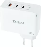 Photo de Chargeur secteur TooQ 1x port USB-A + 2x ports USB-C 100W (Blanc)