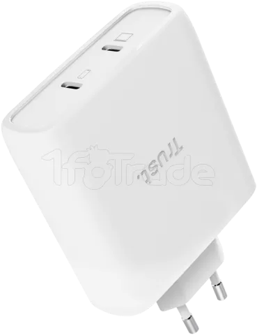 Photo de Chargeur secteur Trust Maxo 2x port USB-C - 100W (Blanc)