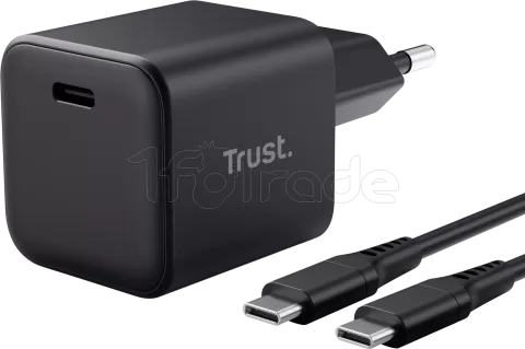 Photo de Chargeur secteur Trust Maxo USB-C 65W avec cable (Noir)