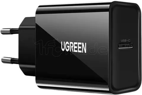 Photo de Chargeur secteur Ugreen USB-C 20W (Noir)