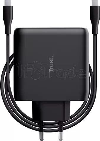 Photo de Chargeur secteur Universel Trust Maxo USB-C - 100W - Cable 2m inclus (Noir)