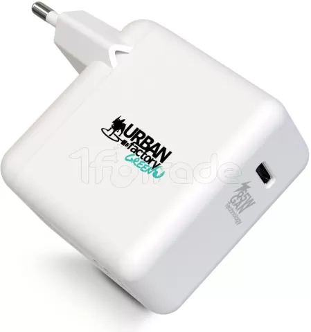 Photo de Chargeur secteur Universel Urban Factory USB-C - 65W (Blanc)