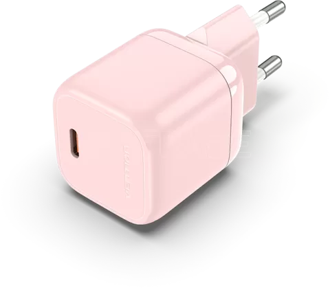 Photo de Chargeur secteur USB-C Vention 30W (Rose)