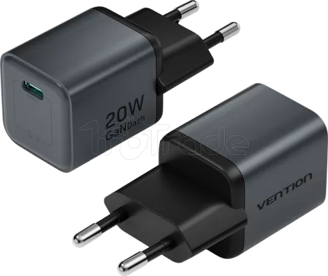 Photo de Chargeur secteur Vention USB-C 20W (Noir)