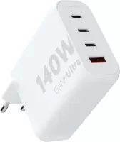 Photo de Chargeur secteur Xtorm Gan2 Ultra 1x port USB-A + 3x ports USB-C 140W (Blanc)
