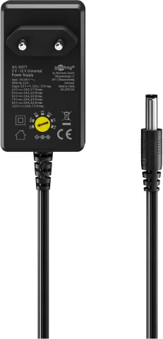 Photo de Chargeur universel Goobay 7.2W - 11 embouts (Noir)
