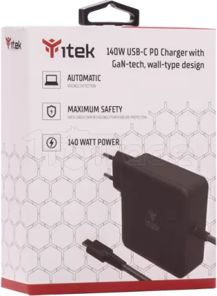 Photo de Chargeur universel Itek GaN USB-C pour ordinateur portable 140W