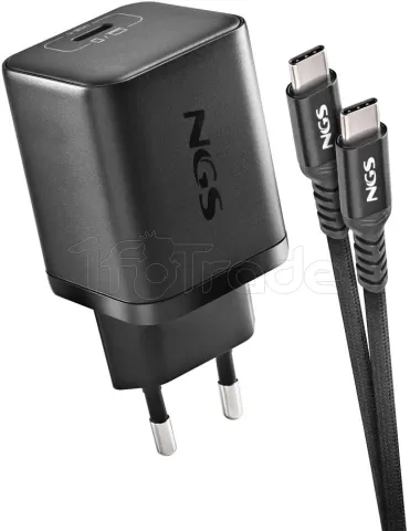 Photo de Chargeur universel NGS Bud USB-C pour ordinateur portable HP 65W - 8 embouts