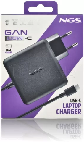 Photo de Chargeur universel NGS pour ordinateur portable 100W (USB Type C)