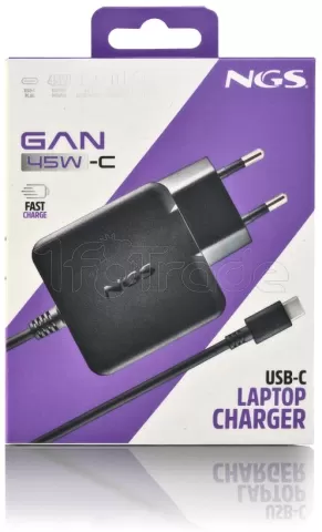 Photo de Chargeur universel NGS pour ordinateur portable 45W (USB Type C)