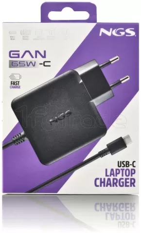 Photo de Chargeur universel NGS pour ordinateur portable 65W (USB Type C)