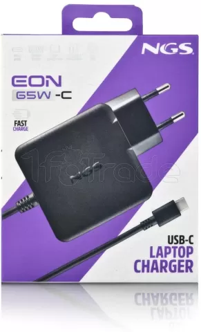 Photo de Chargeur universel NGS pour ordinateur portable Eon 65W (USB Type C)