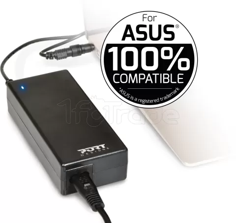 Photo de Chargeur universel Port Designs compatible Asus 90W - 5 embouts