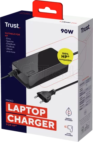 Photo de Chargeur universel Trust compatible HP 90W - 4 embouts