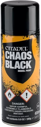 Photo de Citadel Bombe sous-couche - Aérosol Chaos Black (400mL)