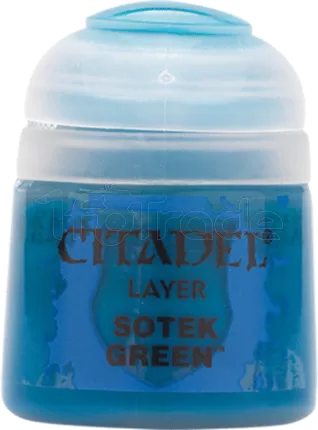 Photo de Citadel Pot de Peinture - Layer Sotek Green (12ml)