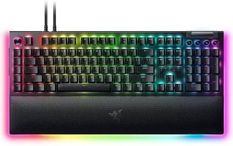 Photo de Clavier filaire Gamer mécanique (Razer Yellow) Razer BlackWidow V4 Pro RGB (Noir)