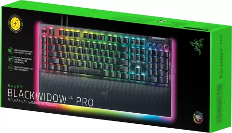 Photo de Clavier filaire Gamer mécanique (Razer Yellow) Razer BlackWidow V4 Pro RGB (Noir)