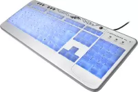 Photo de Clavier filaire Revoltec LightBoard XL 2 (Argent)