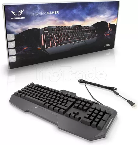 Photo de Clavier Gamer filaire We Gamium V2 RGB (Noir)