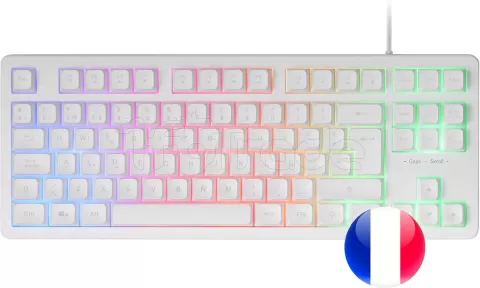 Photo de Clavier Gamer Mars Gaming MK023 RGB (Blanc)