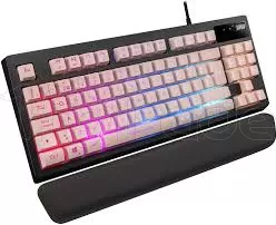 Photo de Clavier Gamer Mars Gaming MKAX RGB (Noir/Rose)