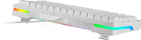 Photo de Clavier Gamer mécanique (Blue Switch) Mars Gaming MKMiniPro TKL RGB (Blanc)