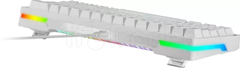 Photo de Clavier Gamer mécanique (Brown Switch) Mars Gaming MKMiniPro (Blanc)