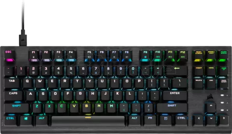 Photo de Clavier Gamer mécanique (Corsair OPX) Corsair K60 Pro TKL RGB (Noir)