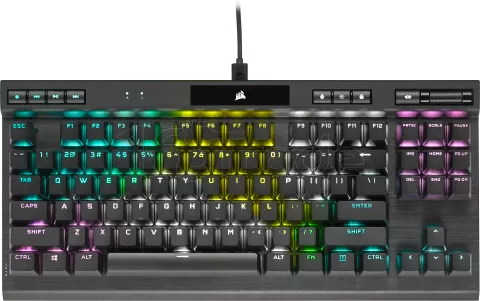 Photo de Clavier Gamer mécanique (Corsair OPX) Corsair K70 TKL Champions RGB (Noir)