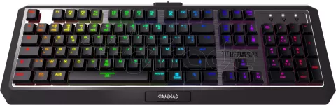 Photo de Clavier Gamer mécanique (Gamdias Blue Low Profile) Gamdias Hermes P3 RGB (Noir)