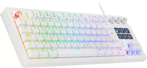 Photo de Clavier Gamer mécanique Mars Gaming MKMASTER RGB (Blanc)