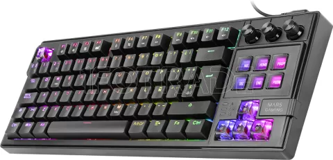 Photo de Clavier Gamer mécanique Mars Gaming MKMASTER RGB (Noir)