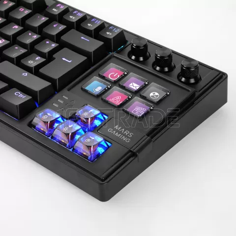 Photo de Clavier Gamer mécanique Mars Gaming MKMASTER RGB (Noir)