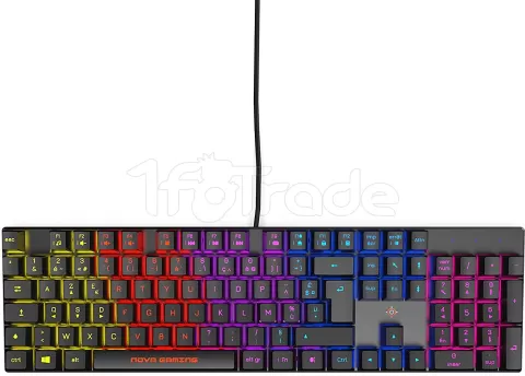 Photo de Clavier Gamer mécanique Nova Gaming Hercule RGB (Noir)